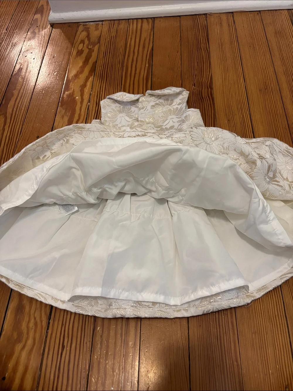 Baby girl fancy golden dress